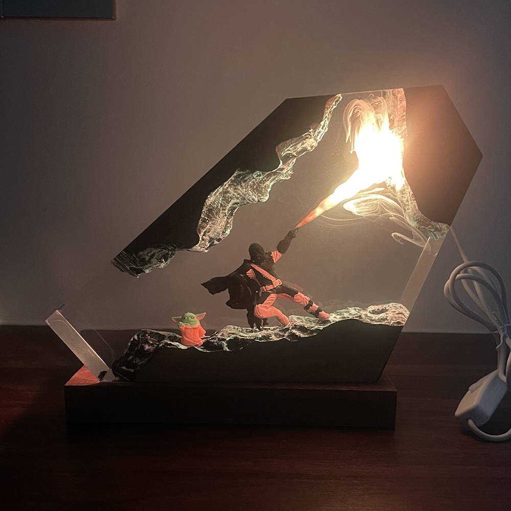 Decor Lighting Table Lamps - Table Resin Lamp Sci-fi Figure Colorful