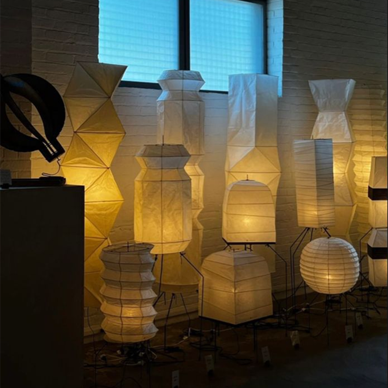 Floor Lamp Tripod - Japanese noguchi floor lamp LED Wabi