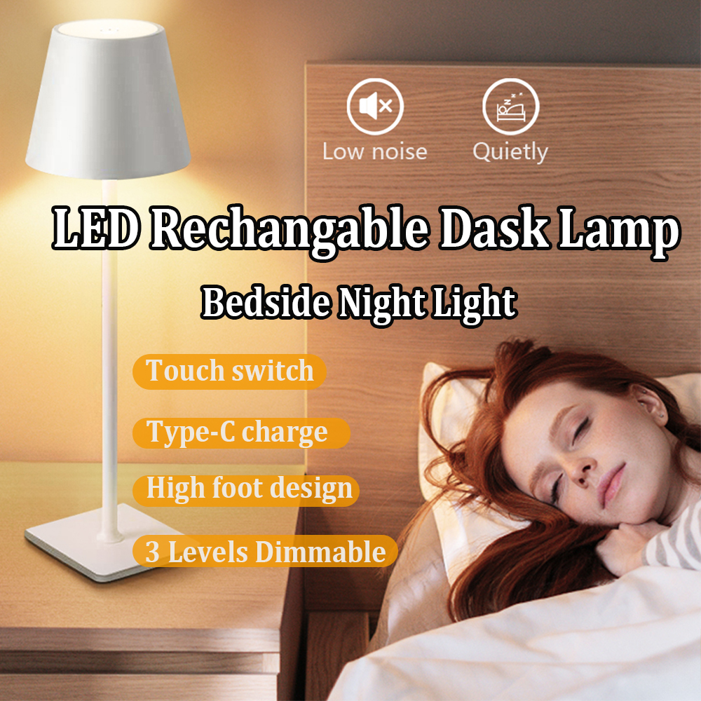 Decor Lighting Table Lamps - LED Rechargeable Desk Light Wireless Table