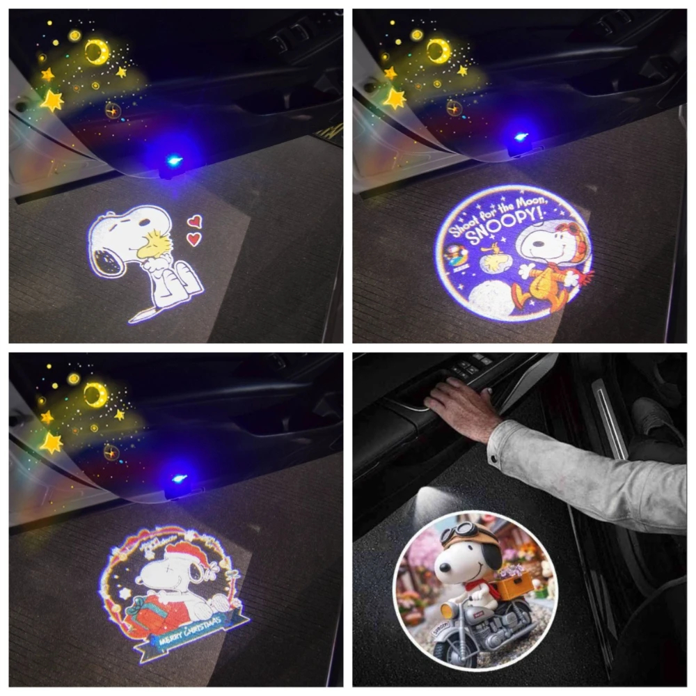 Decor Lighting Floor Lamps - Anime Snoopy Car Welcome Light Projector