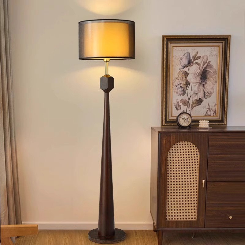 Floor Lamp Tripod - Japanese Style Antique Wooden Floor Lamp