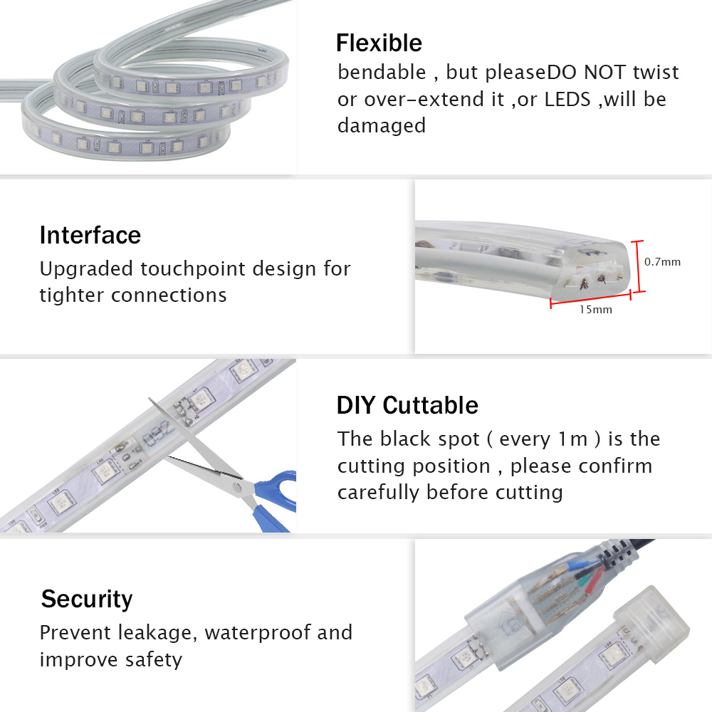 220V Bluetooth RGB Led Strip L - Decor Lighting Uk 리뷰 및 가격