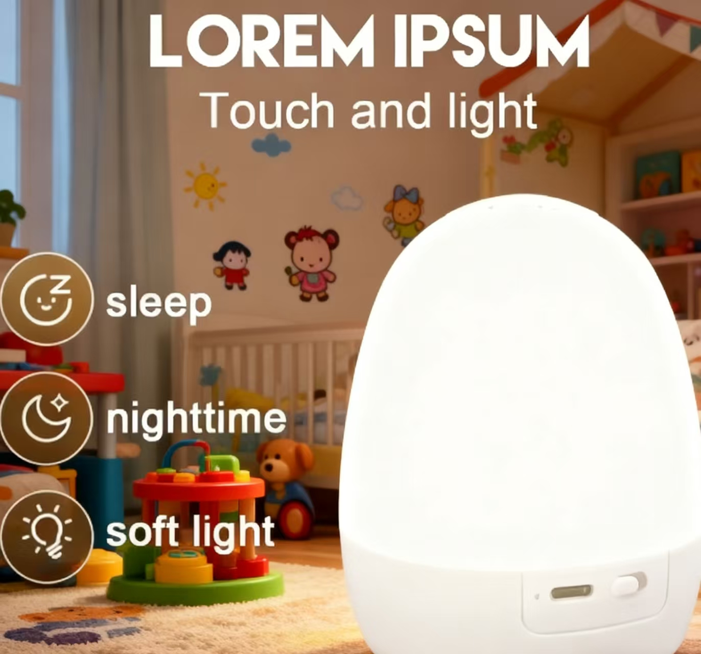 “Egg-Shaped Silicone Night Lig - Touch Dimmer Lamp 리뷰 및 가격