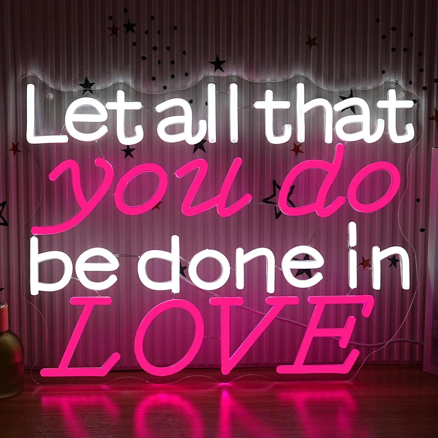 Let All That You Do Be Done In - Lighting Decor For Wedding 리뷰 및 가격