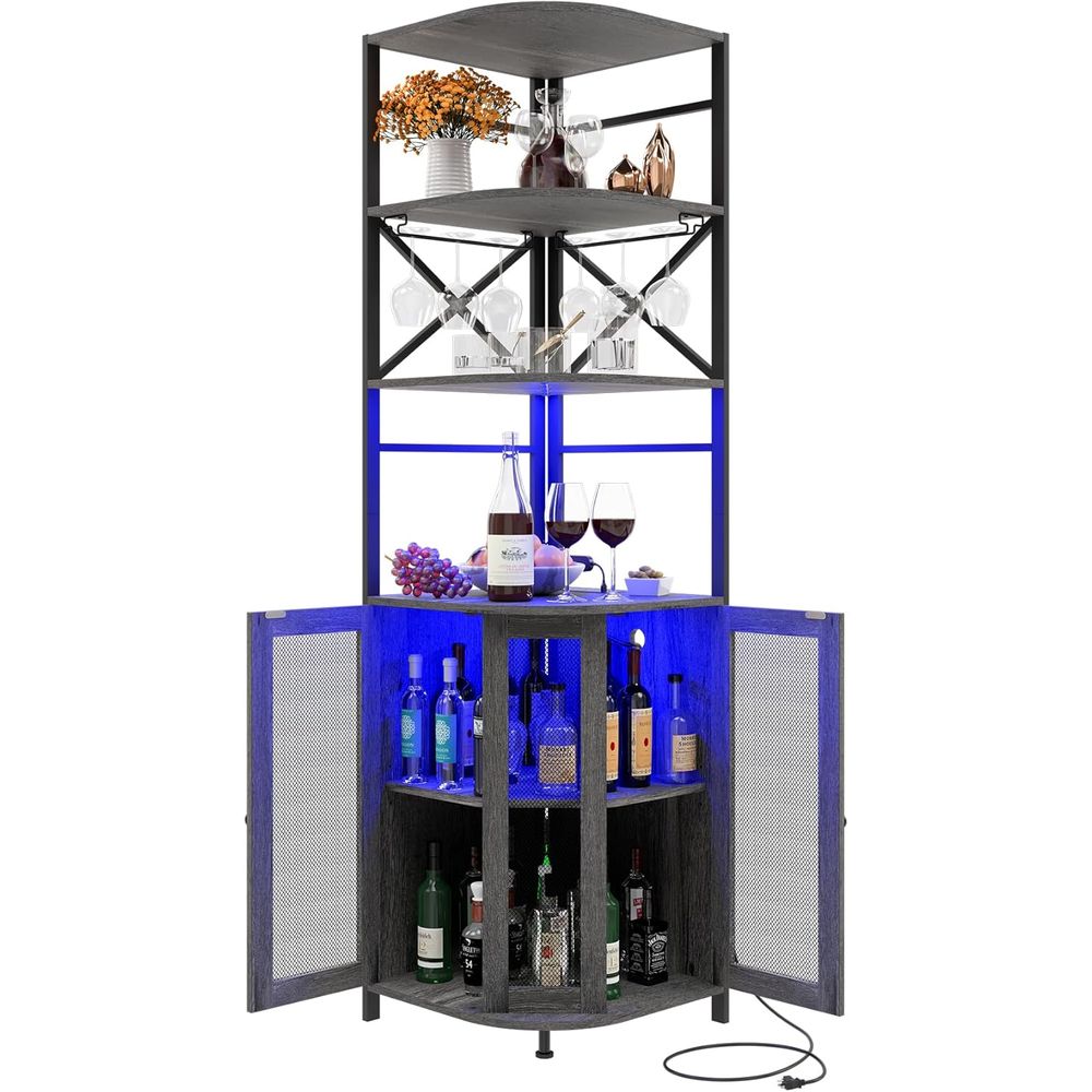6-Tier Wine Bar Cabinet with L - Lighting & Home Decor Studio 리뷰 및 가격