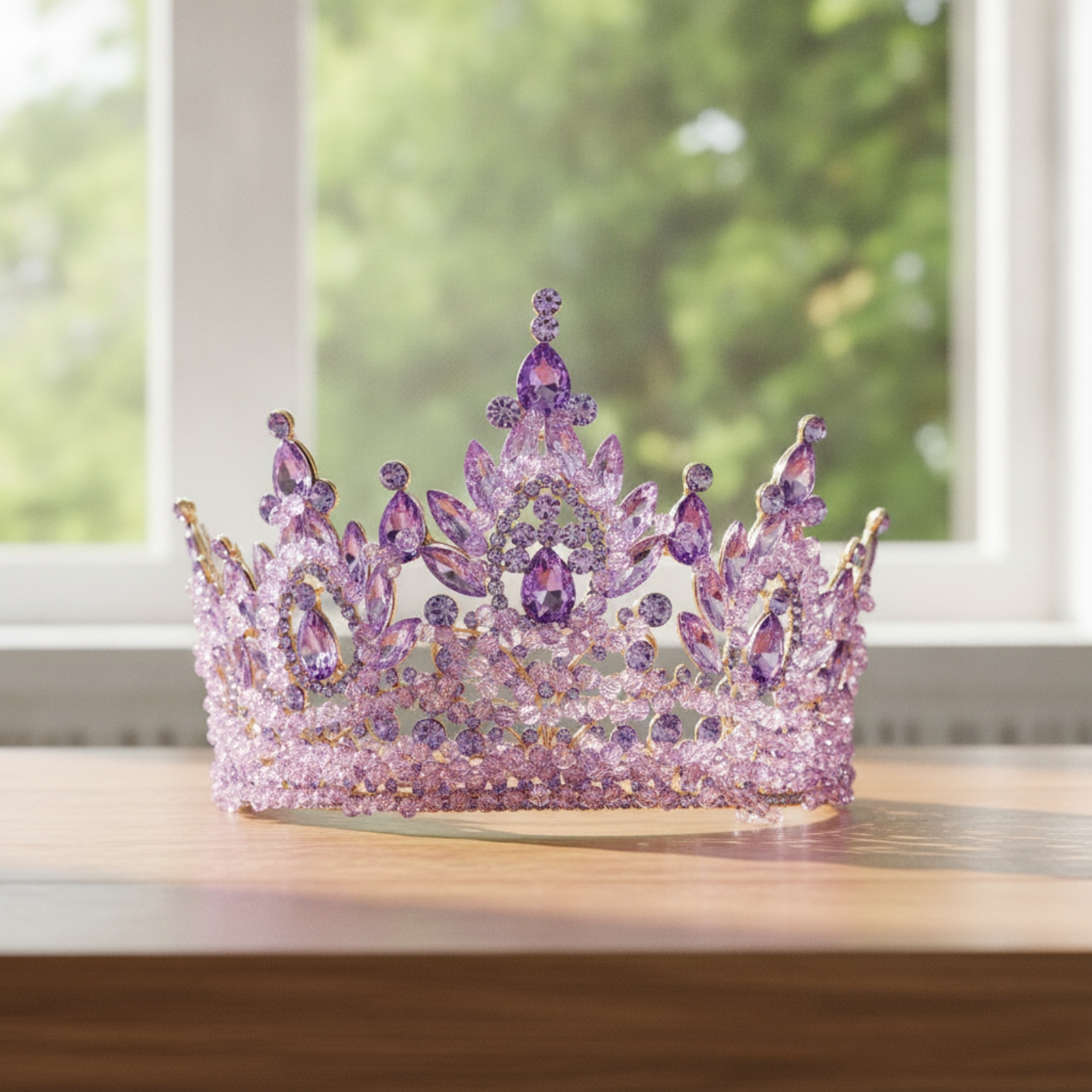 Rhinestone Crown with Comb Spa - Elegant Decor & Lighting Llc 리뷰 및 가격