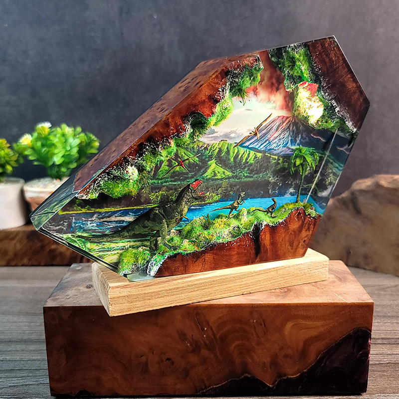 Table Resin Lamp Dinosaur Figu - Decor Lighting Table Lamps 리뷰 및 가격