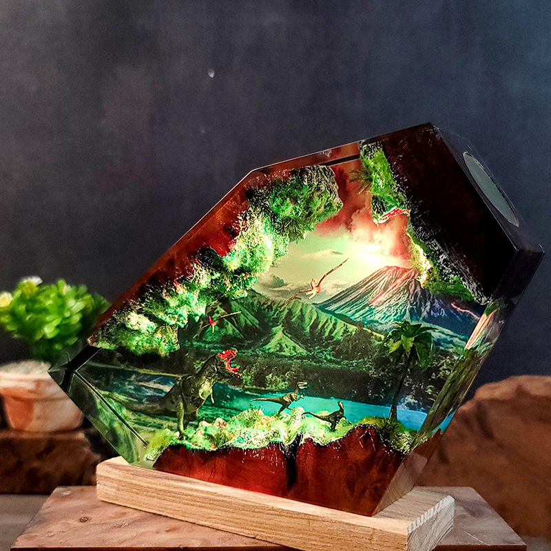 Table Resin Lamp Dinosaur Figu - Decor Lighting Table Lamps 리뷰 및 가격