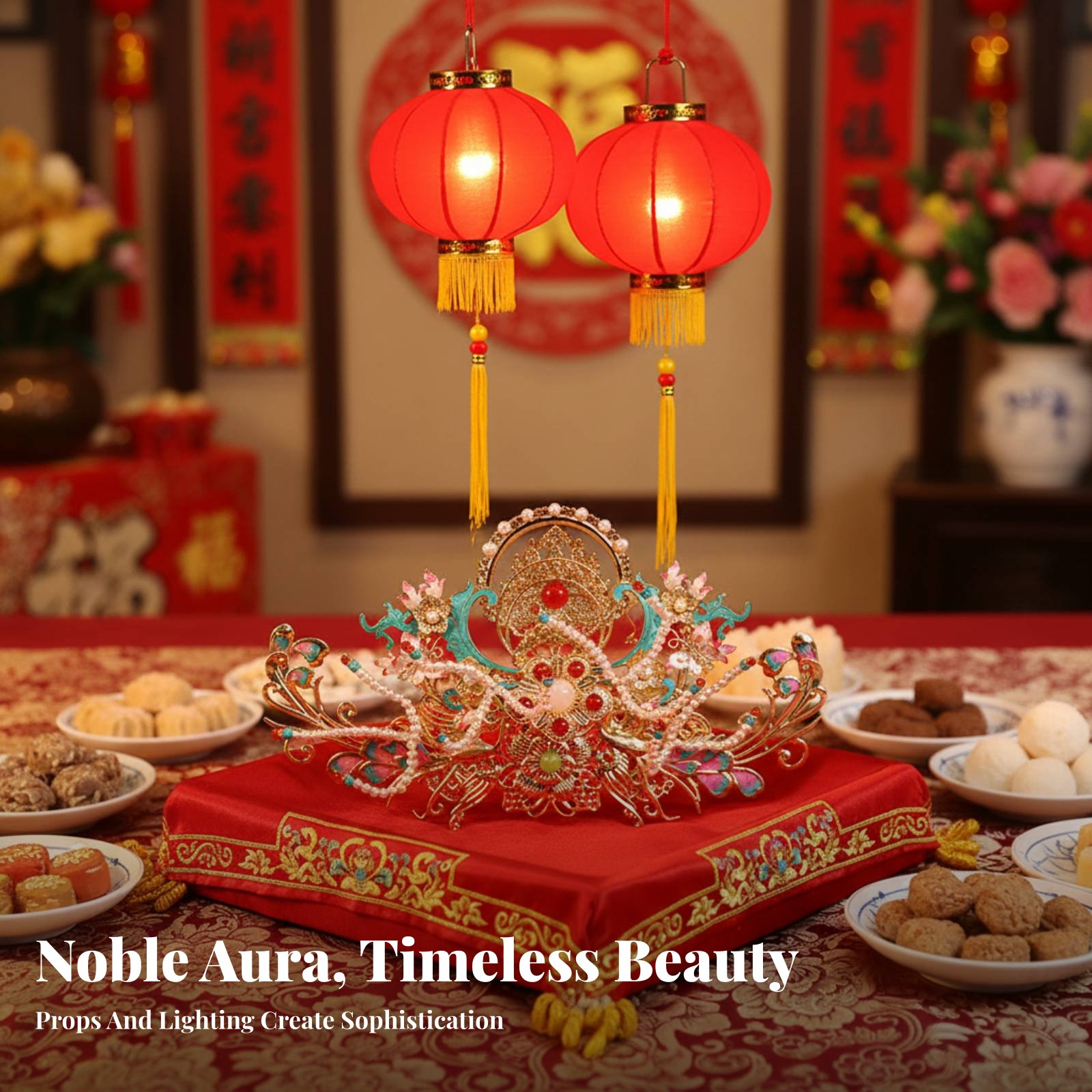 Traditional Chinese Hair Crown - Elegant Decor & Lighting Llc 리뷰 및 가격