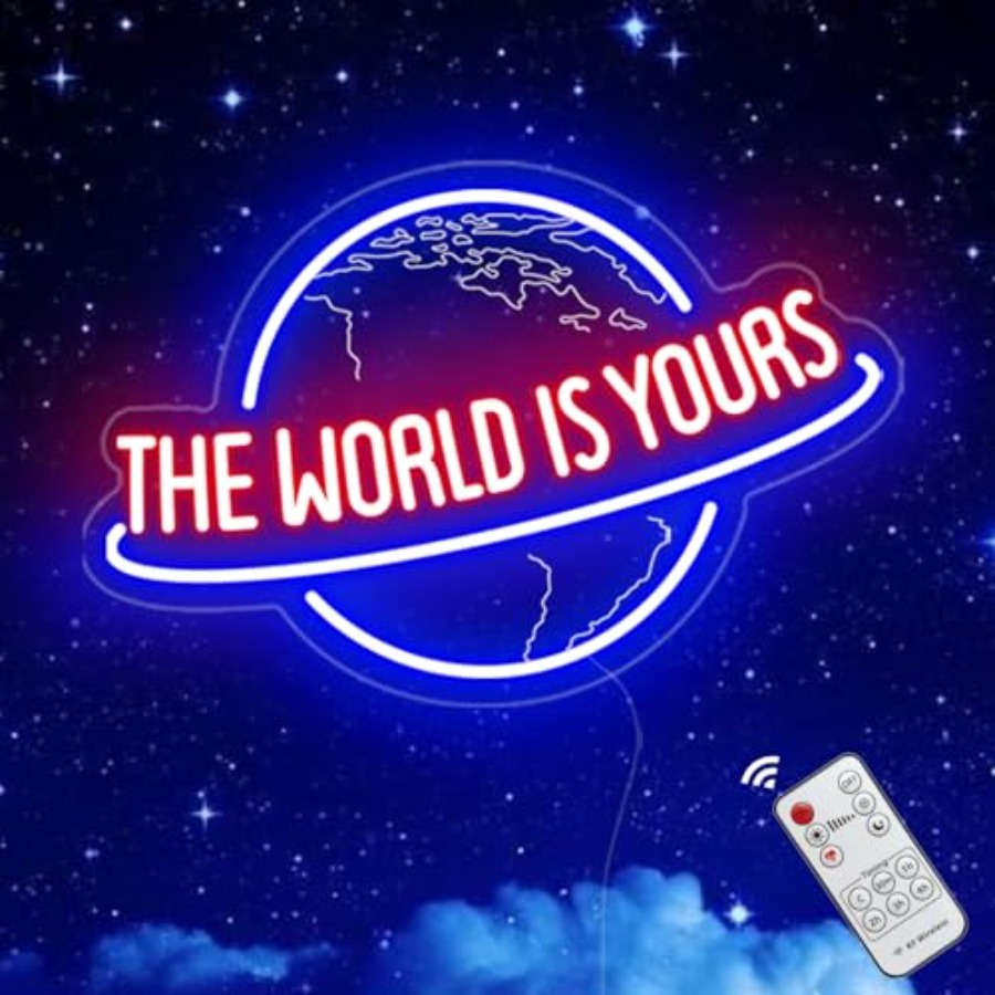 The World Is Yours Neon Sign,  - Lighting World Decor 리뷰 및 가격