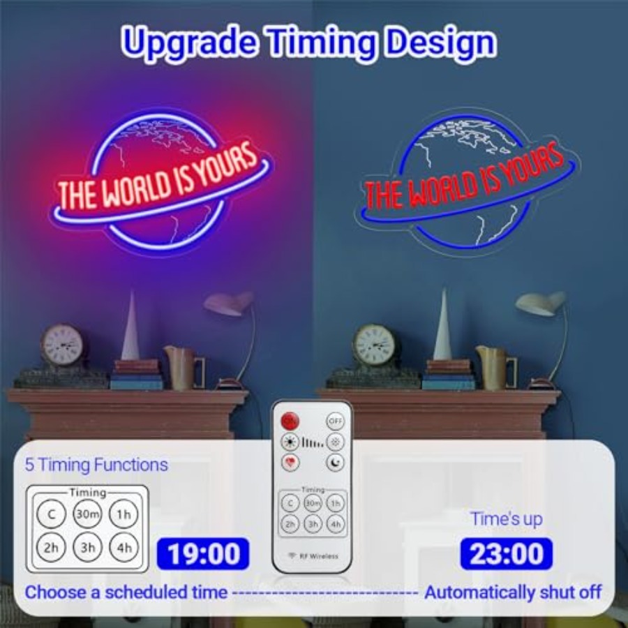 The World Is Yours Neon Sign,  - Lighting World Decor 리뷰 및 가격