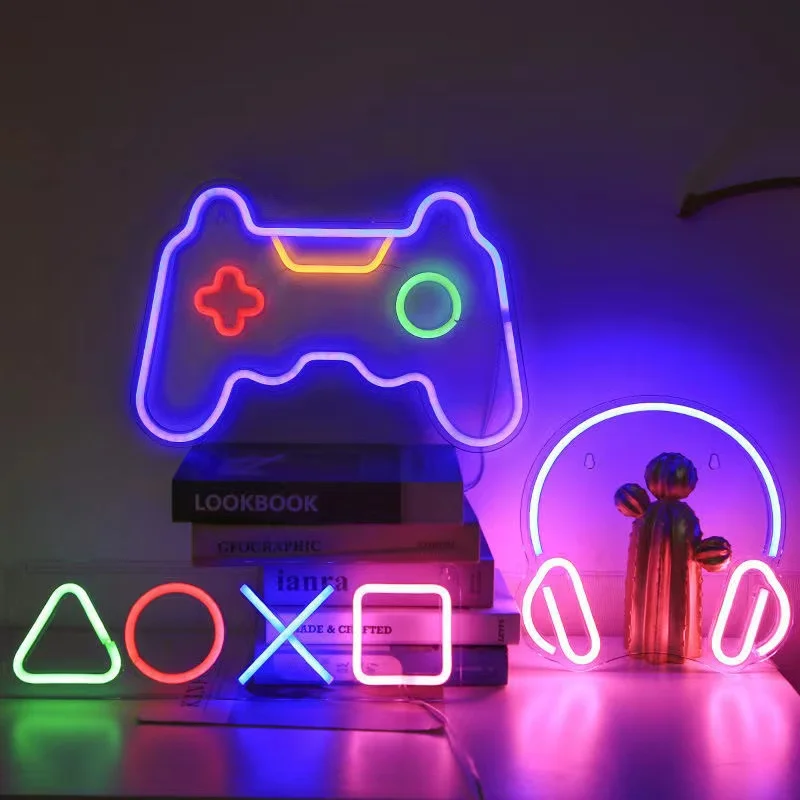 Game Neon Night Light Signs fo - Bedroom Lighting Decor Ideas 리뷰 및 가격