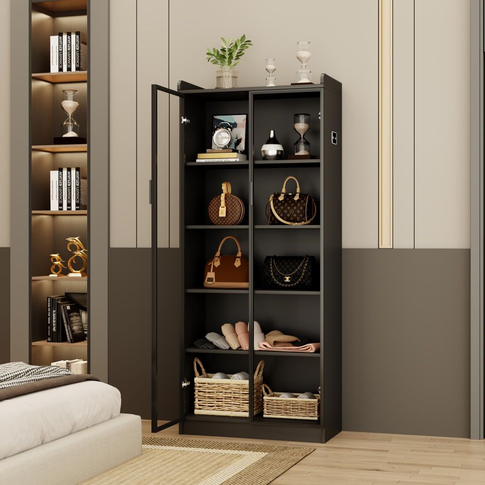 Display Cabinet with Adjustabl - Lighting & Home Decor Studio 리뷰 및 가격