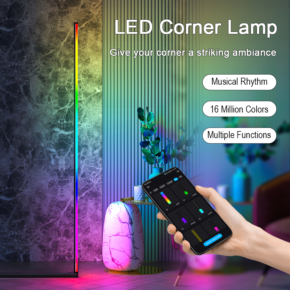 RGB LED Floor lamp Indoor Home - Floor Lamp Tripod 리뷰 및 가격