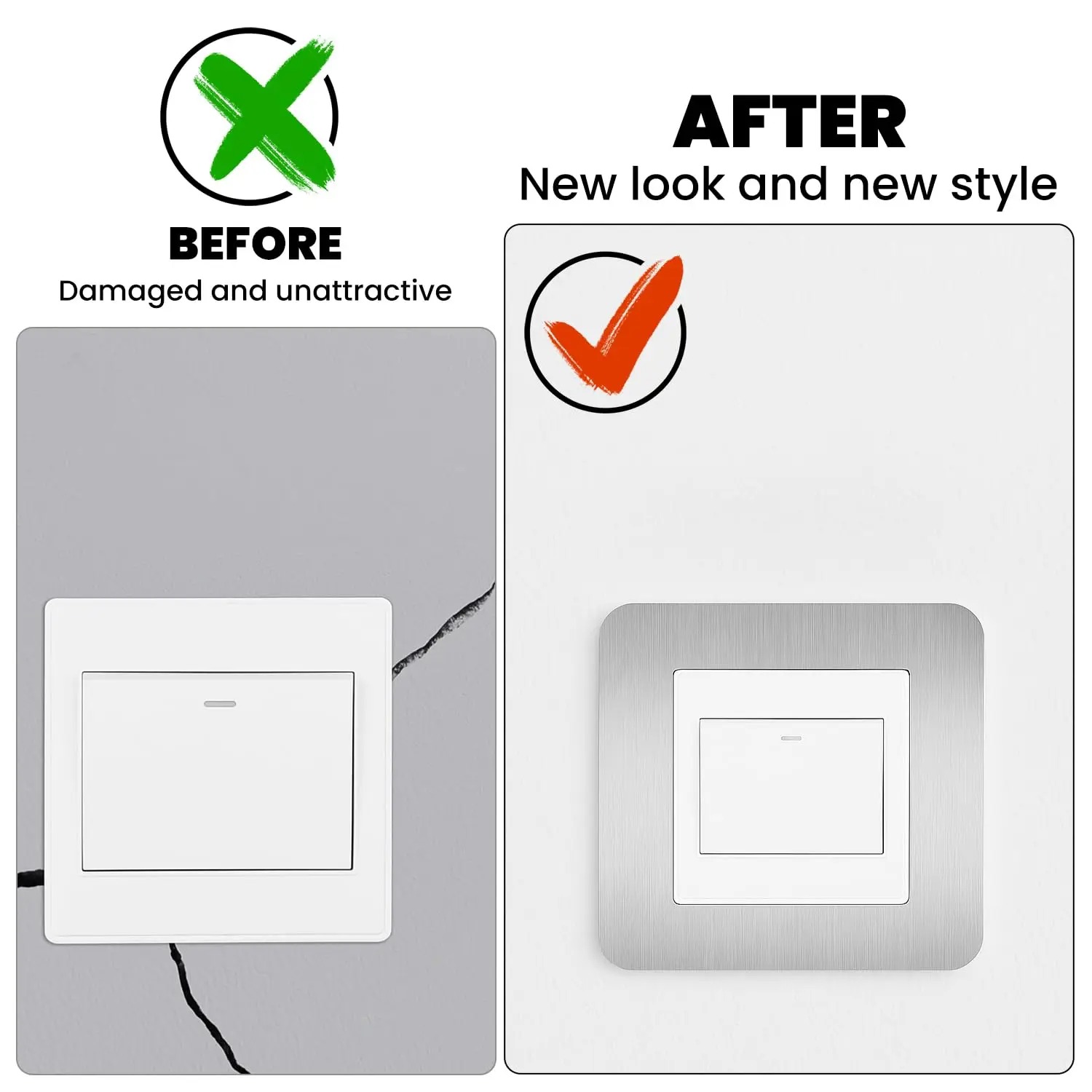 4pcs Silvery Self-Adhesive Lig - Decor Lighting Uk 리뷰 및 가격