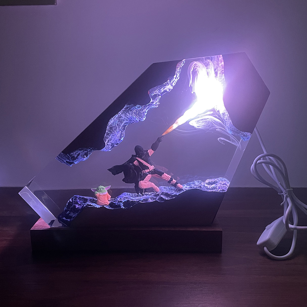 Table Resin Lamp Sci-fi Figure - Decor Lighting Table Lamps 리뷰 및 가격