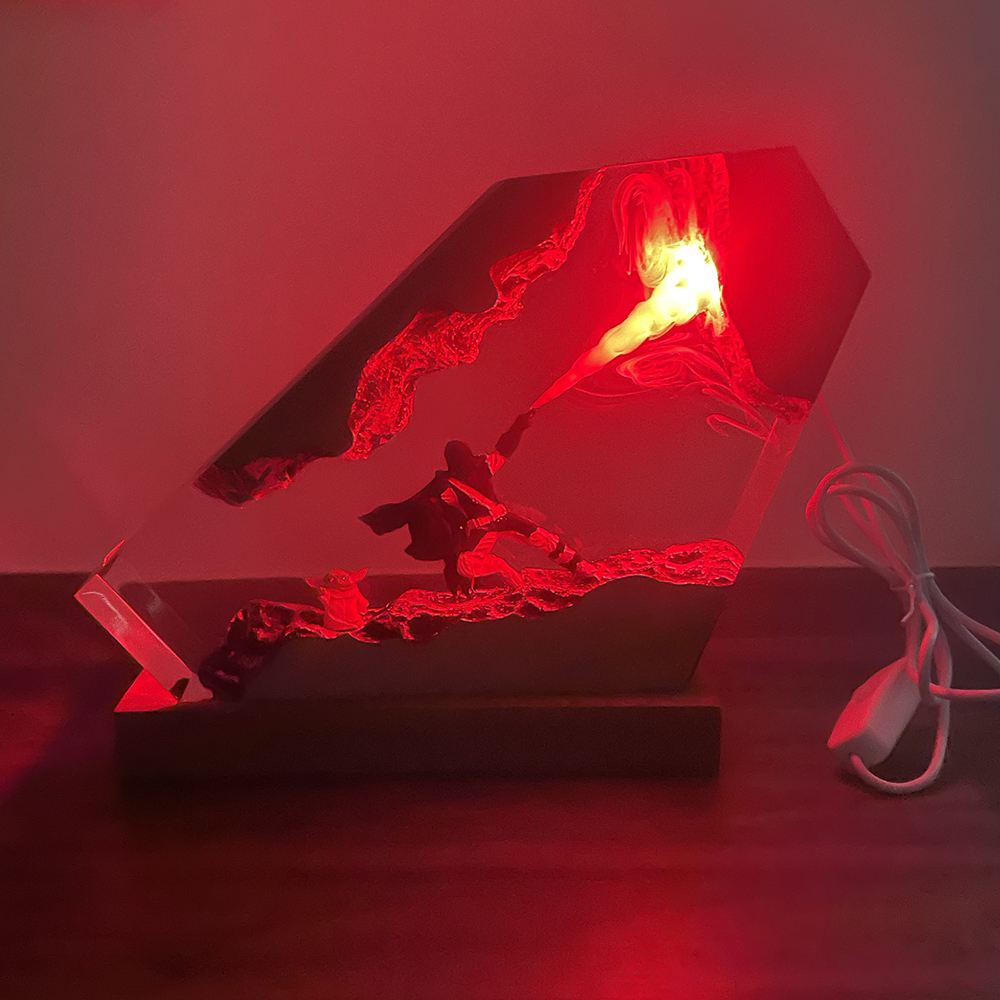 Table Resin Lamp Sci-fi Figure - Decor Lighting Table Lamps 리뷰 및 가격