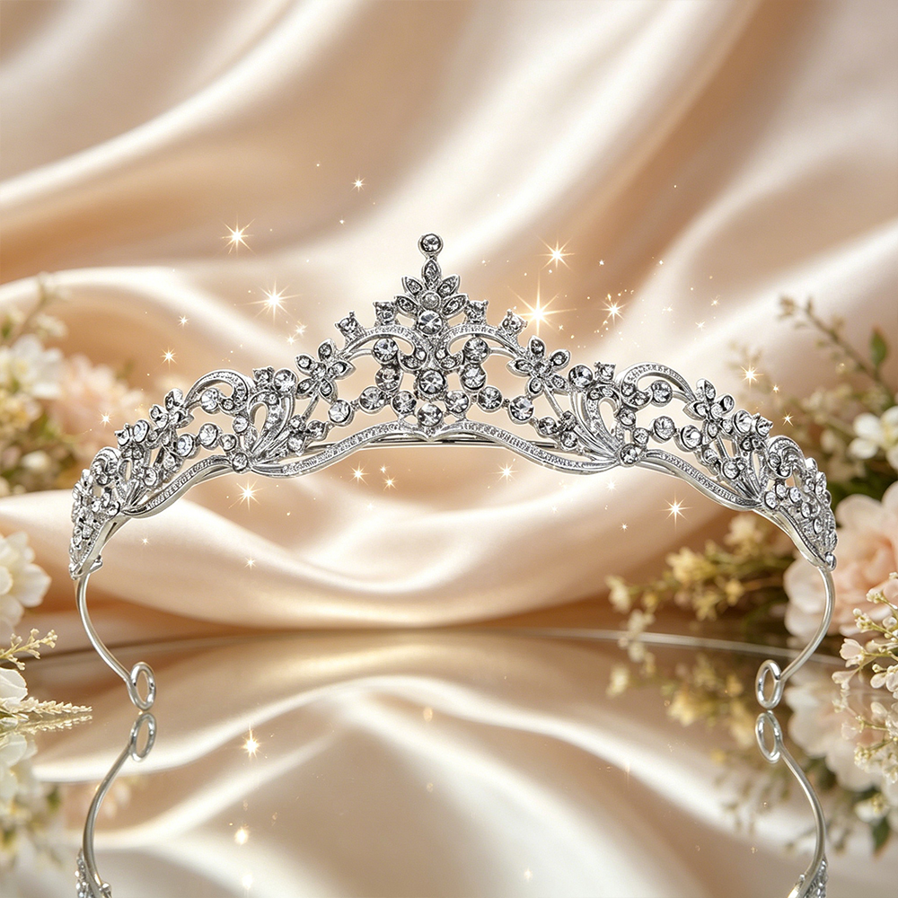 Clear Rhinestone Floral Bridal - Elegant Decor & Lighting Llc 리뷰 및 가격