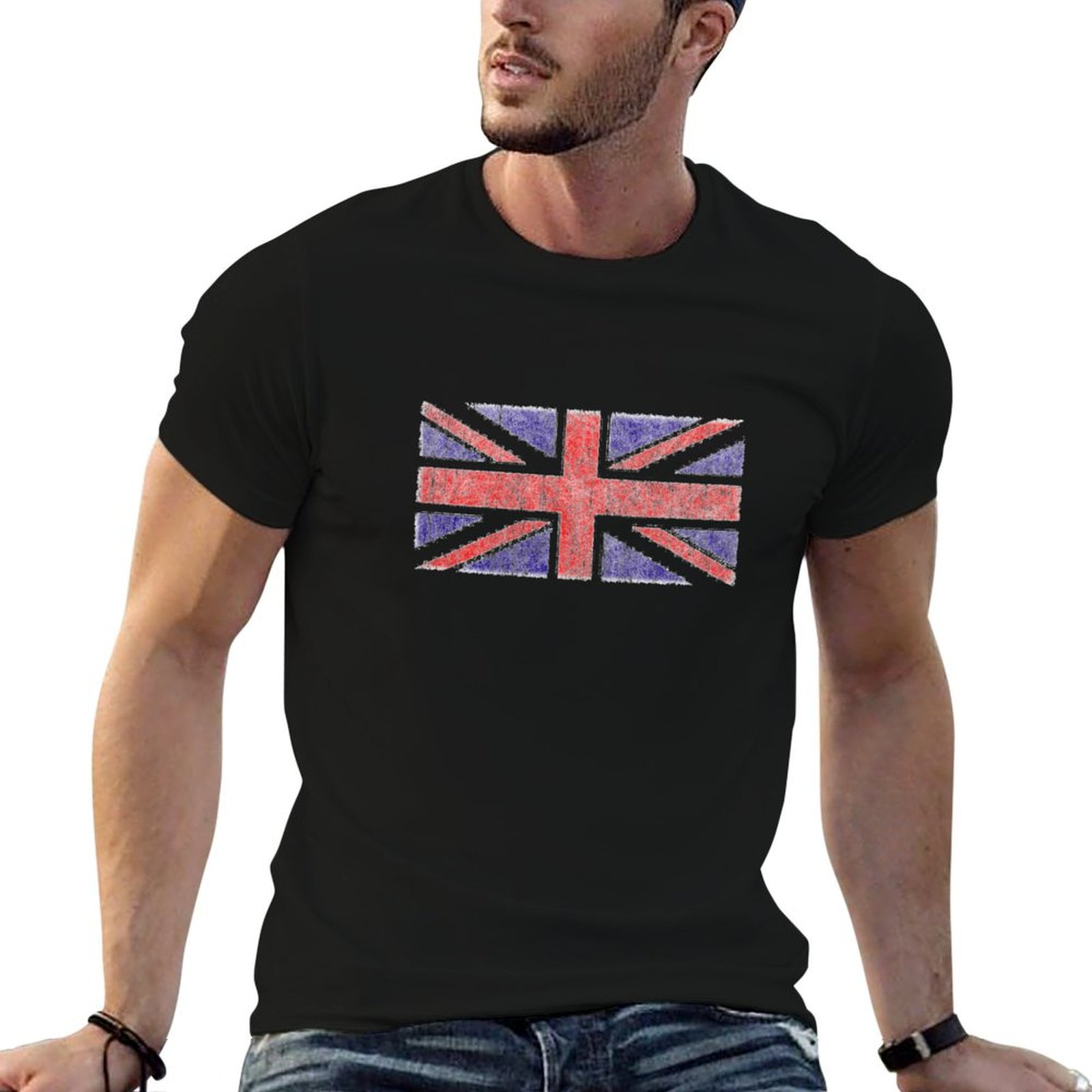 Vintage UK Union Jack Flag T-S - Union Lighting & Decor Collabs 리뷰 및 가격