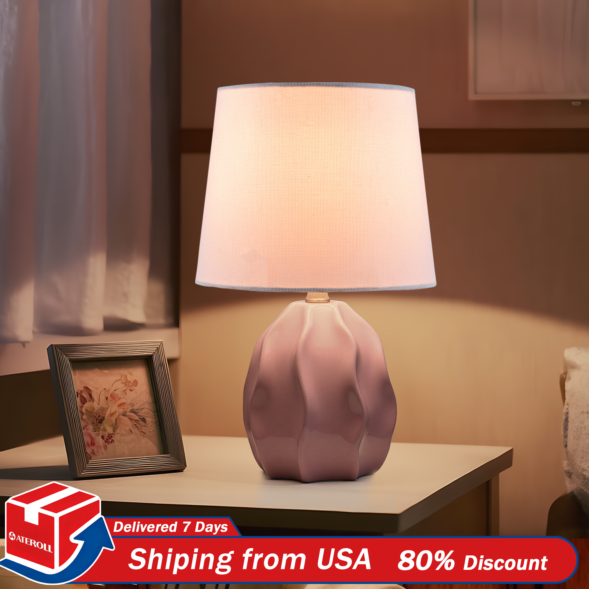 13.5 inch Bedside lamp Modern  - Lighting Table Decor 리뷰 및 가격