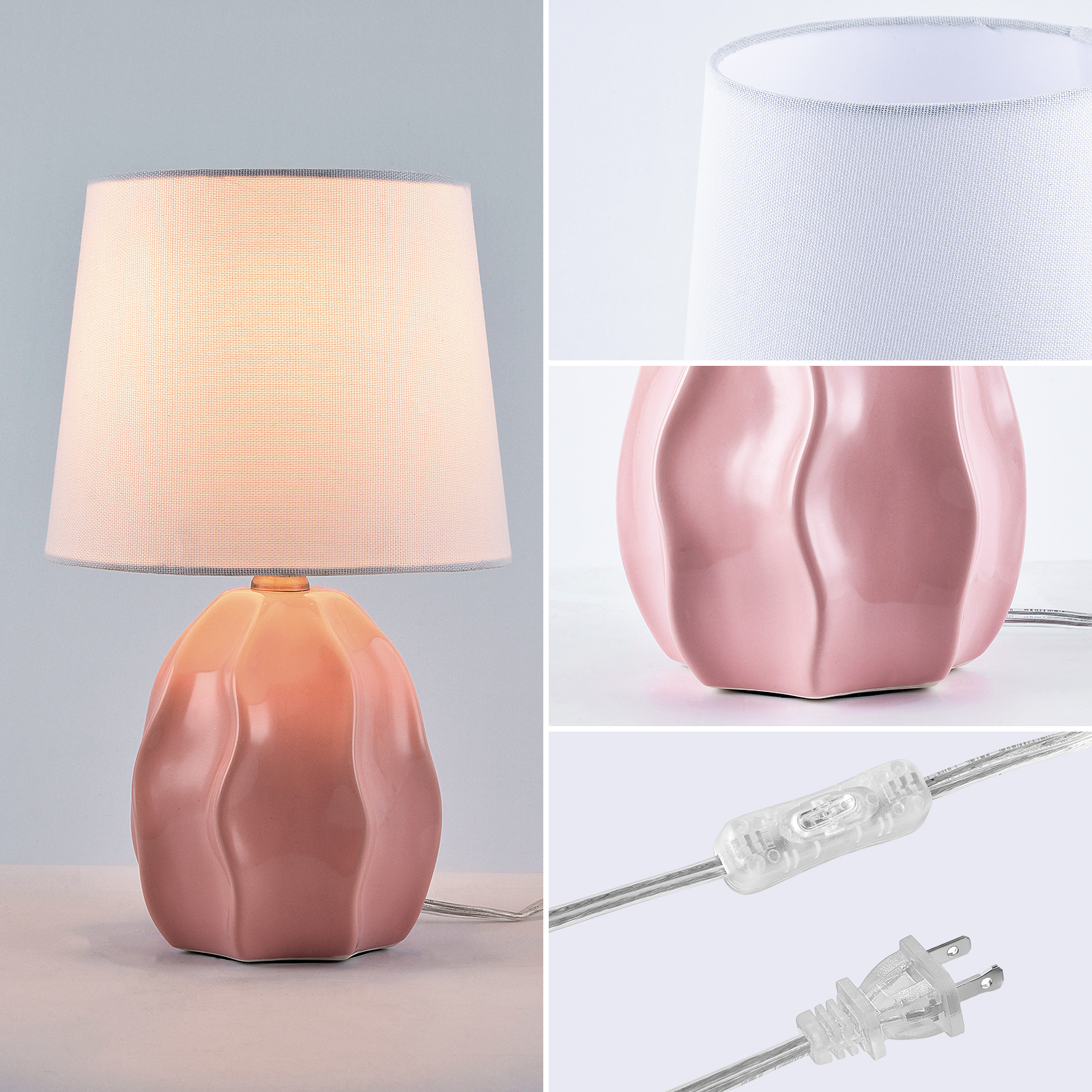 13.5 inch Bedside lamp Modern  - Lighting Table Decor 리뷰 및 가격