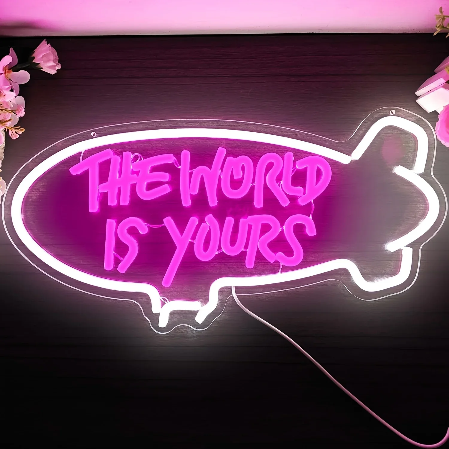 The World Is Yours Blimp Neon  - Lighting World Decor 리뷰 및 가격