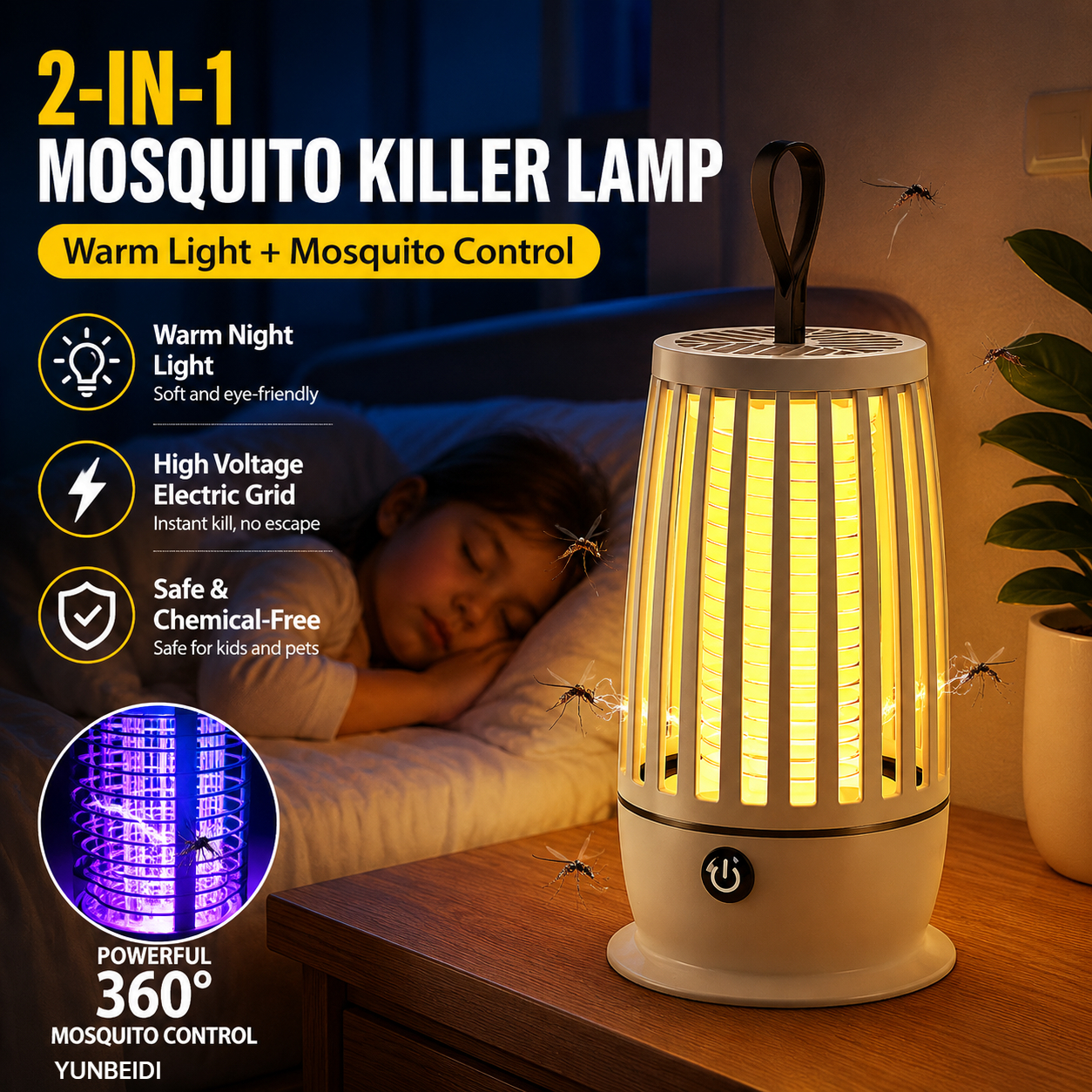 2 In 1 USB Mosquito Killer Lam - Lighting Jockey 리뷰 및 가격