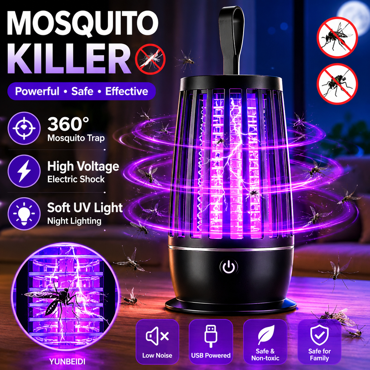 2 In 1 USB Mosquito Killer Lam - Lighting Jockey 리뷰 및 가격