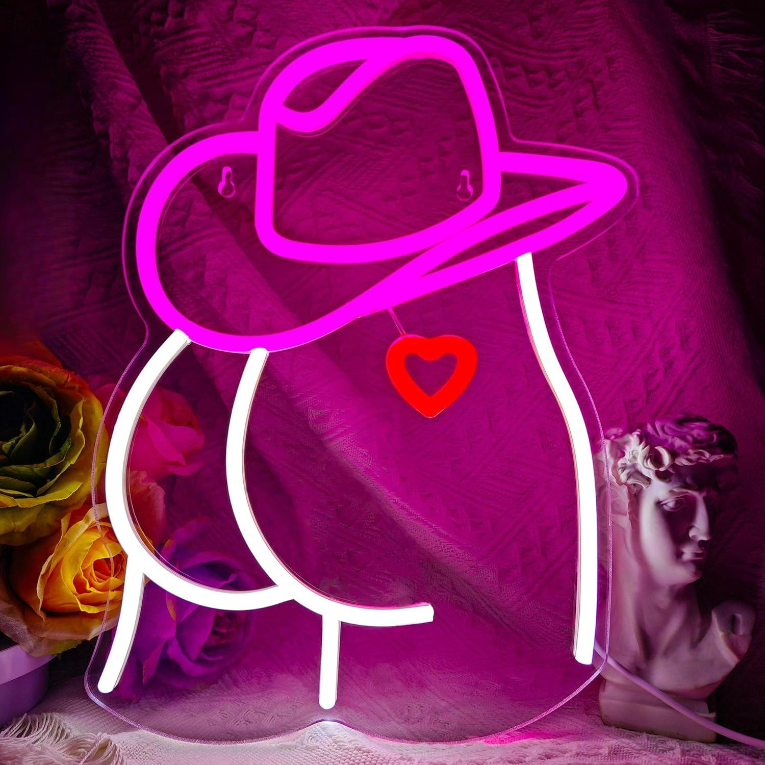 Cowgirl Neon Sign Dimmable LED - Lighting Decor For Wedding 리뷰 및 가격