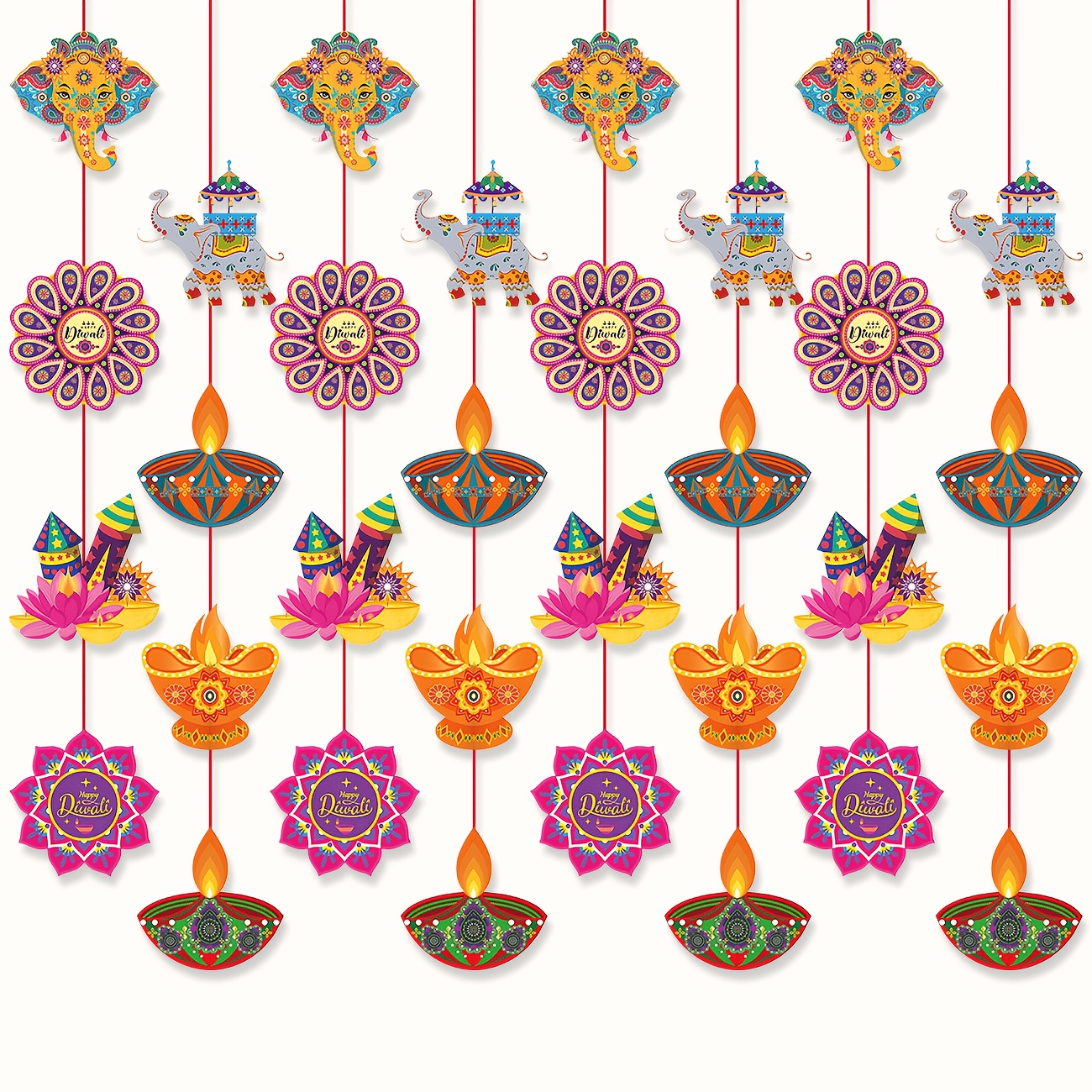 Happy Diwali Hanging Decoratio - Lighting Decoration For Diwali 리뷰 및 가격