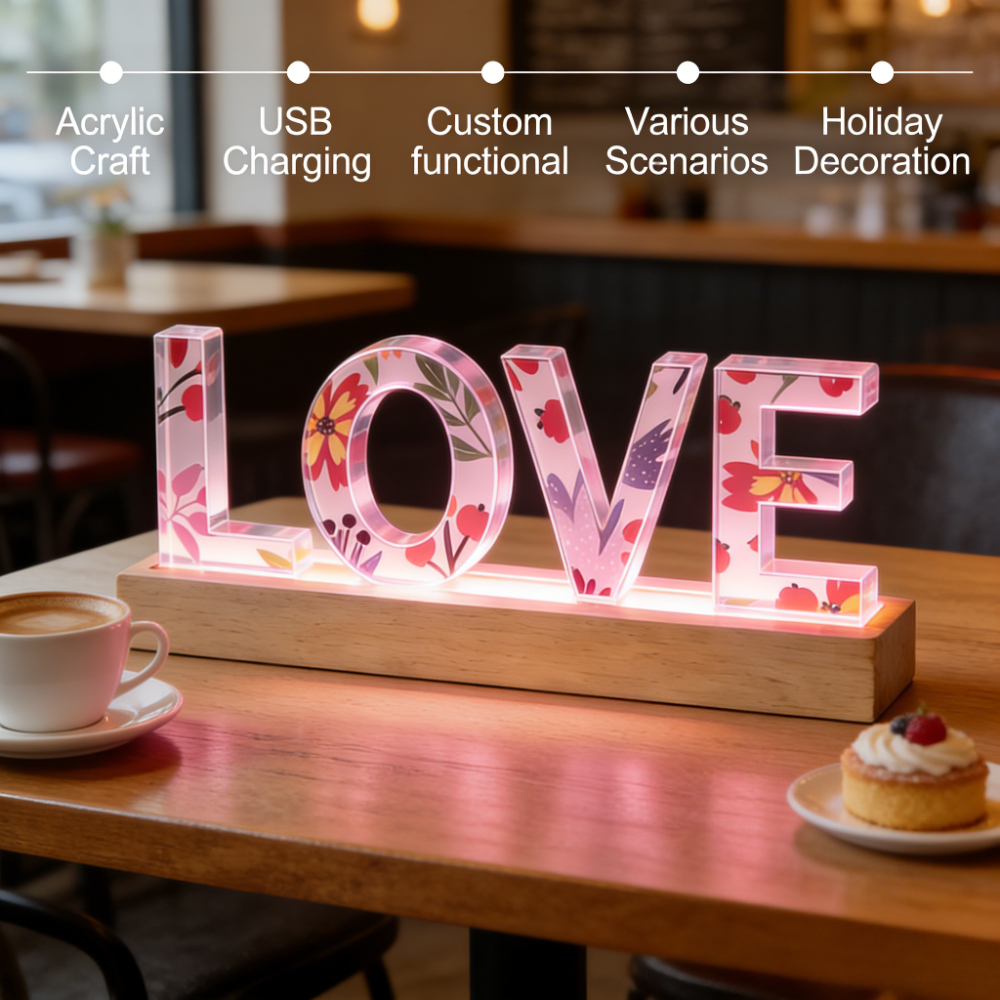 1pc Custom Name Acrylic LED Na - Lighting Decor For Wedding 리뷰 및 가격