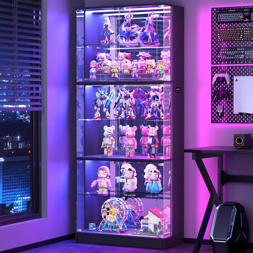 Display Cabinet with Glass Doo - Lighting & Home Decor Studio 리뷰 및 가격