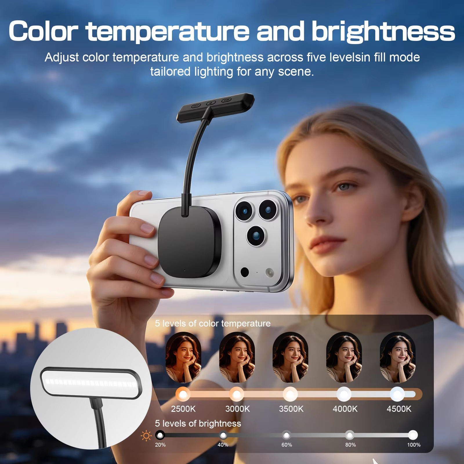 Magnetic Gooseneck LED Fill Li - Touch Dimmer Lamp 리뷰 및 가격