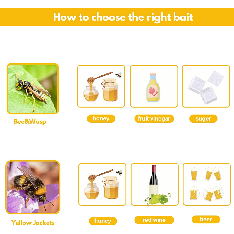 Solar Wasp Traps Hanging Yello - Lighting Jockey 리뷰 및 가격