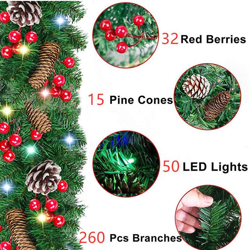 Lighted Christmas Garland Wate - Lighting Decor Company 리뷰 및 가격