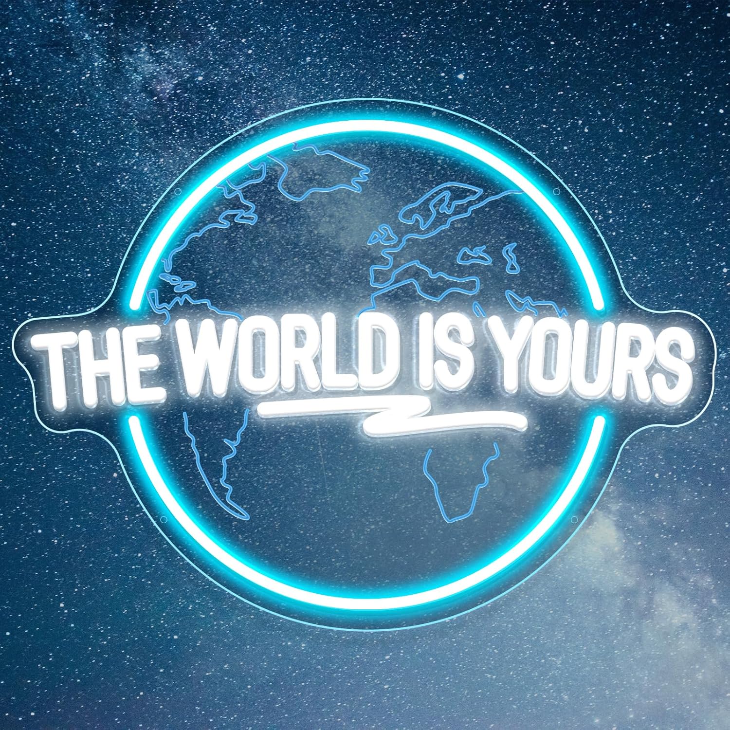 The World Is Yours Neon Sign C - Lighting World Decor 리뷰 및 가격