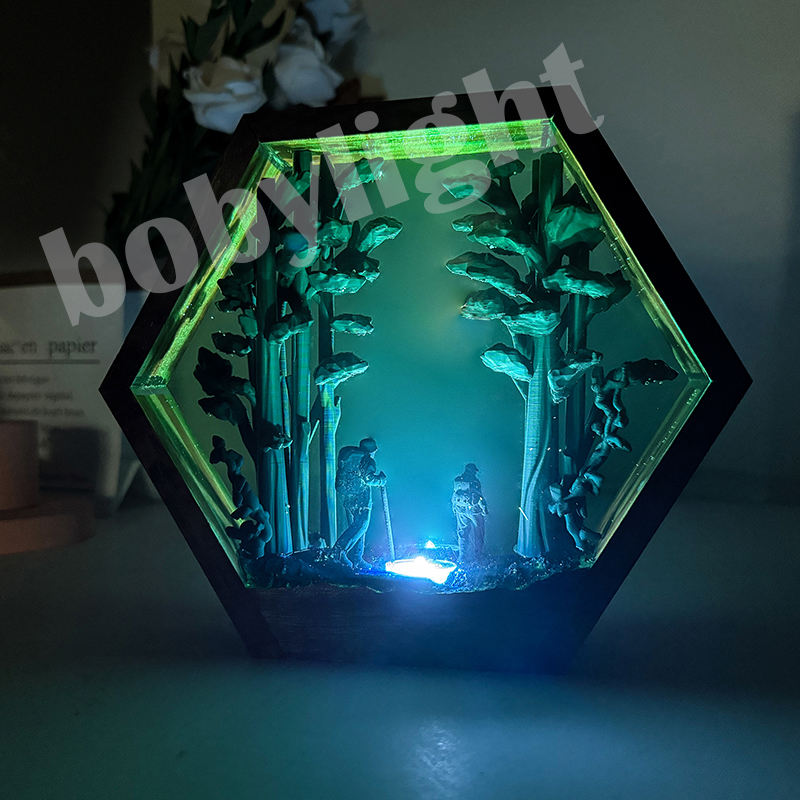 Hiker Figure Table Resin Lamp  - Decor Lighting Table Lamps 리뷰 및 가격