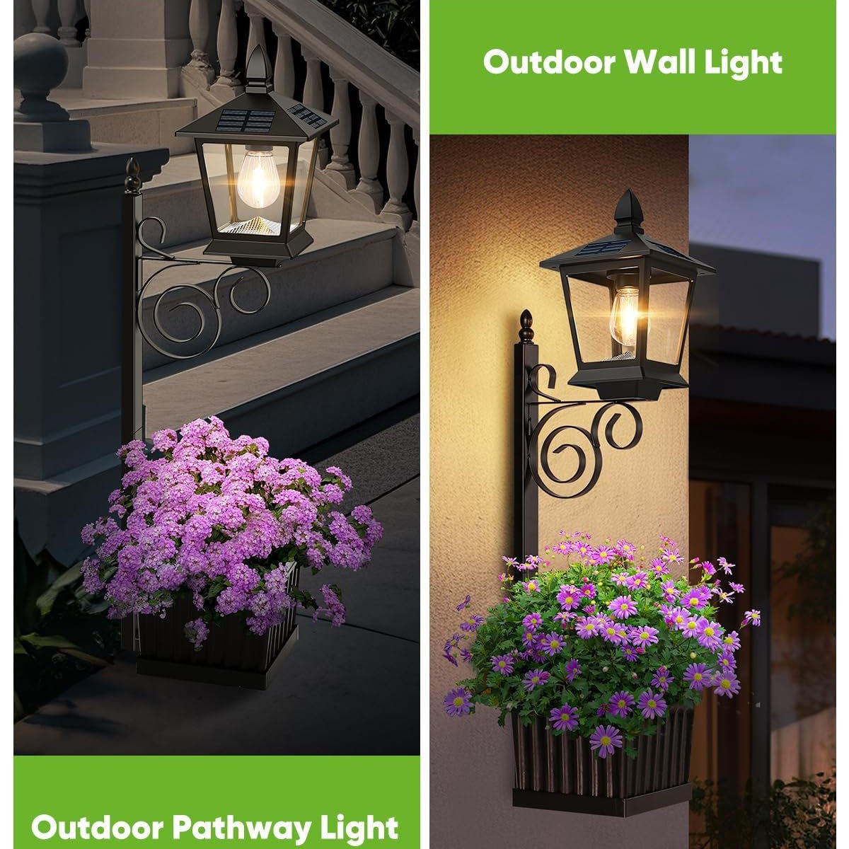 2 in 1 Solar Planter Lamp Wate - Decor Lighting Floor Lamps 리뷰 및 가격