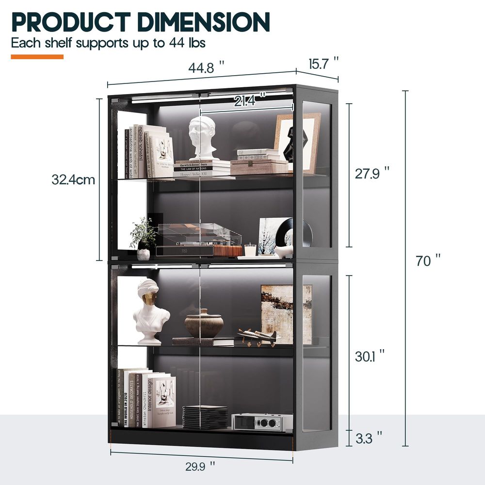 Cabinet with LED Light Strips, - Lighting & Home Decor Studio 리뷰 및 가격