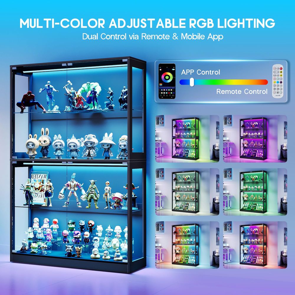 Cabinet with LED Light Strips, - Lighting & Home Decor Studio 리뷰 및 가격