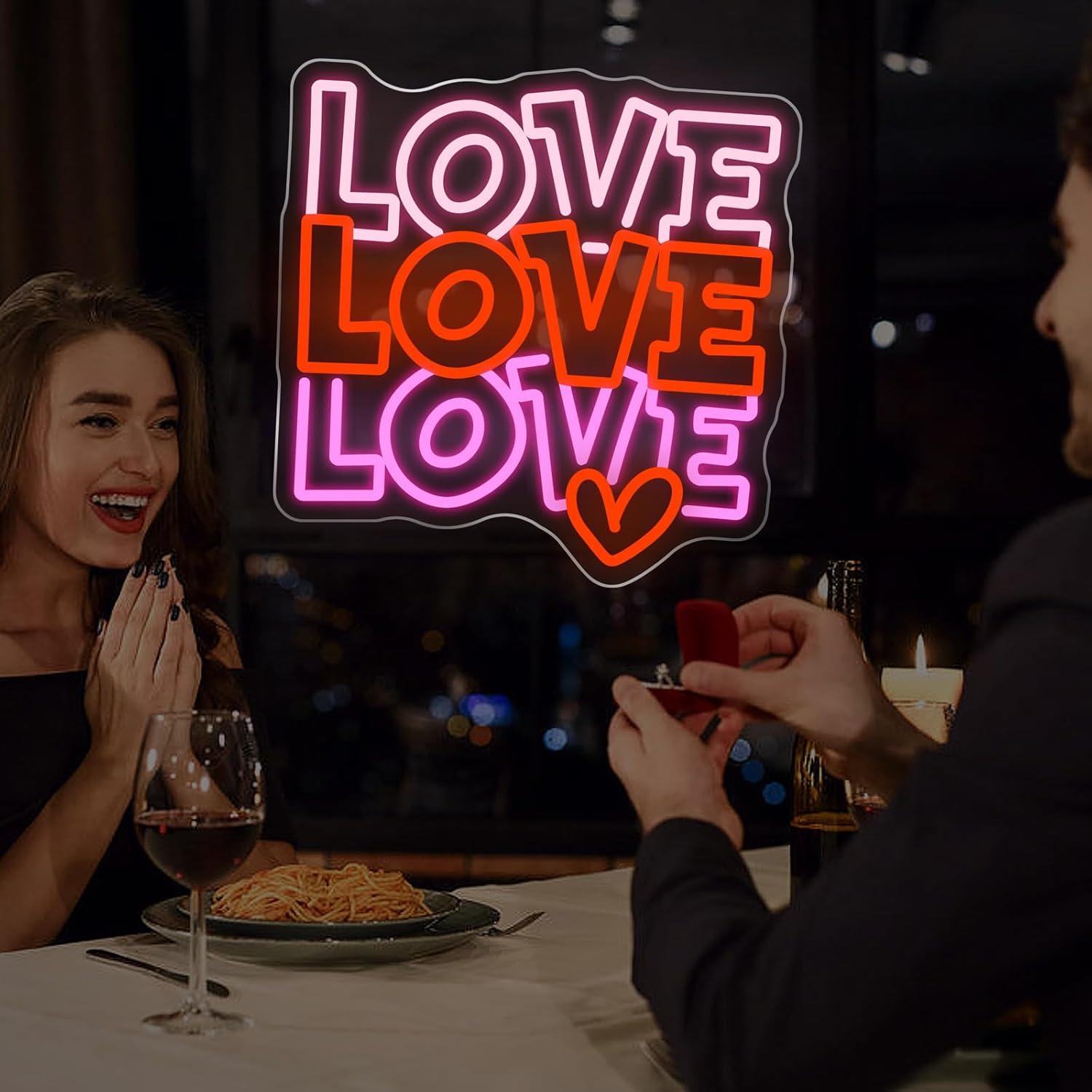Love Neon Sign USB Dimmable LE - Lighting Decor For Wedding 리뷰 및 가격
