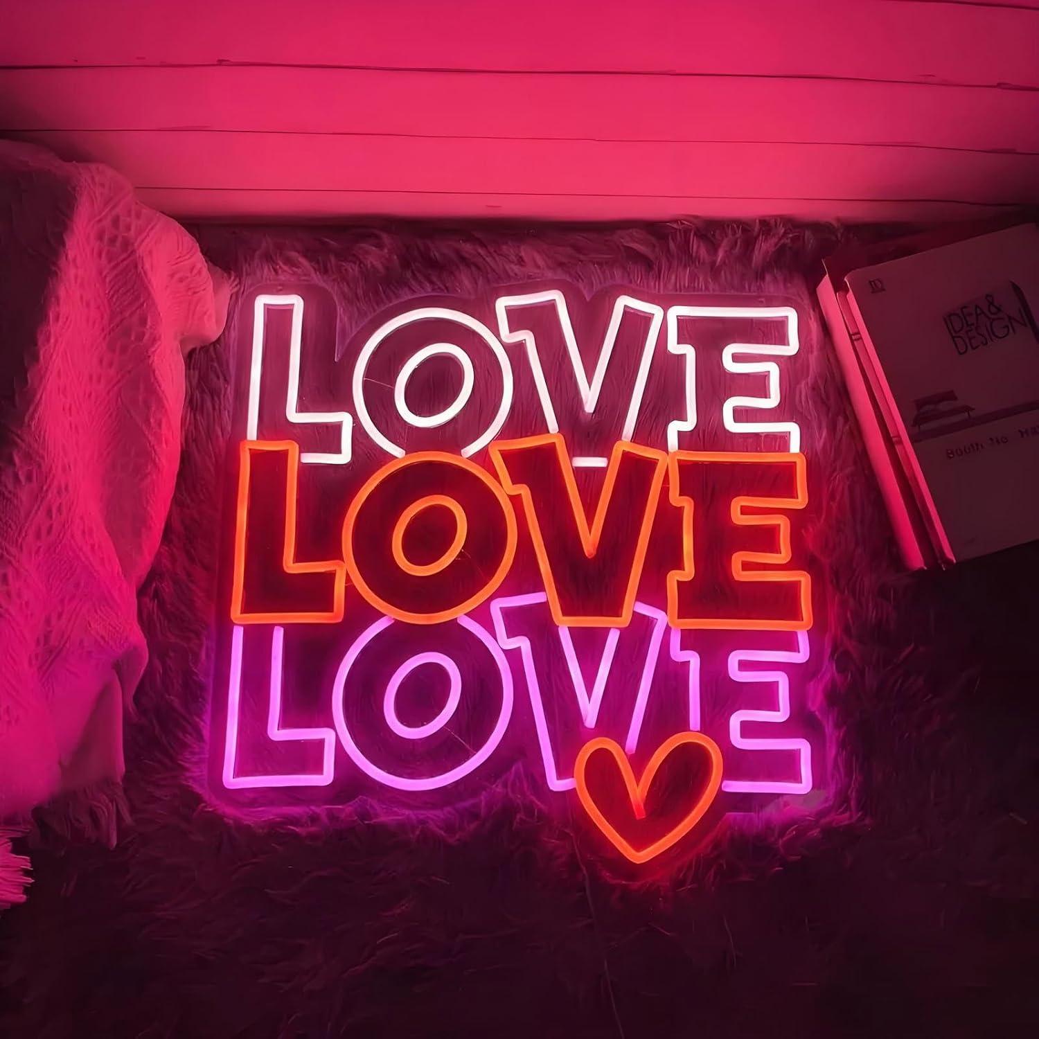 Love Neon Sign USB Dimmable LE - Lighting Decor For Wedding 리뷰 및 가격