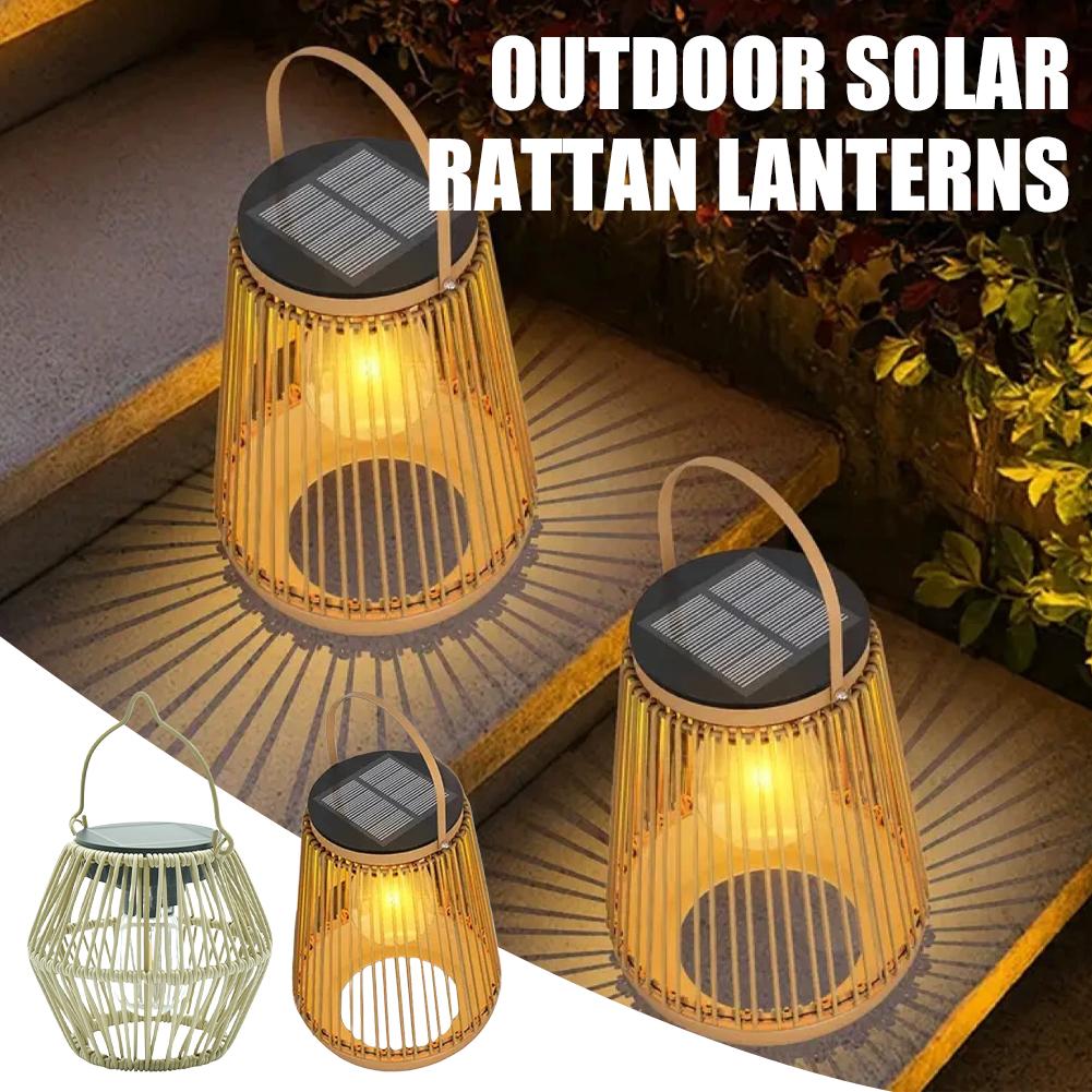 IP65 Waterproof Solar Rattan L - Decor Lighting Table Lamps 리뷰 및 가격