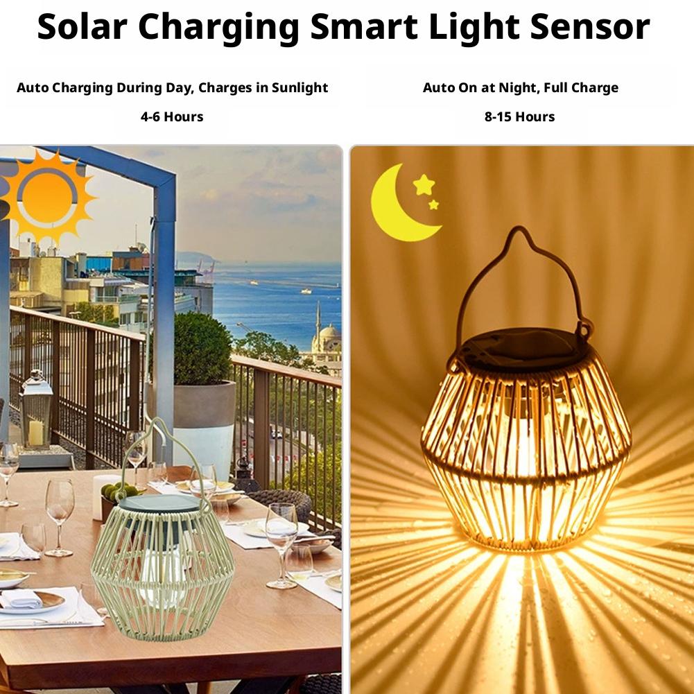 IP65 Waterproof Solar Rattan L - Decor Lighting Table Lamps 리뷰 및 가격