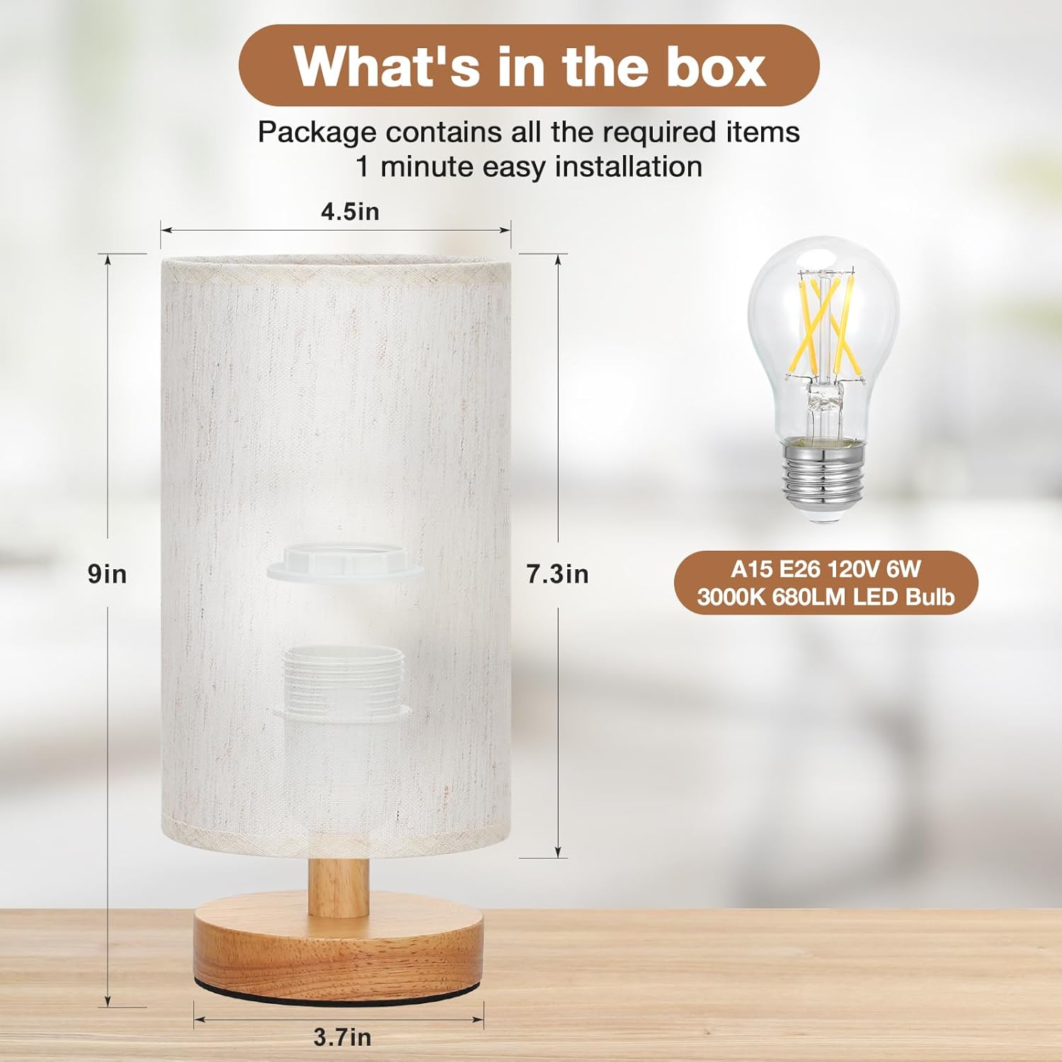 Small Table Lamp for Bedroom - - Touch Dimmer Lamp 리뷰 및 가격