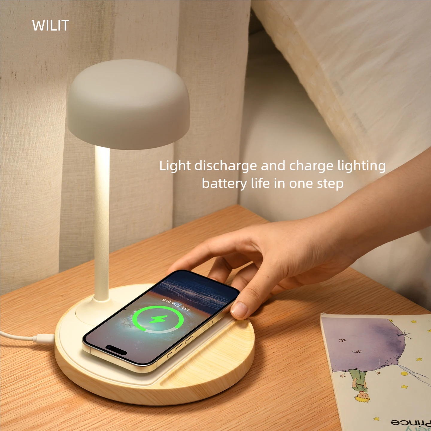 WILIT LED Desk Lamp with Wirel - Decor Lighting Table Lamps 리뷰 및 가격