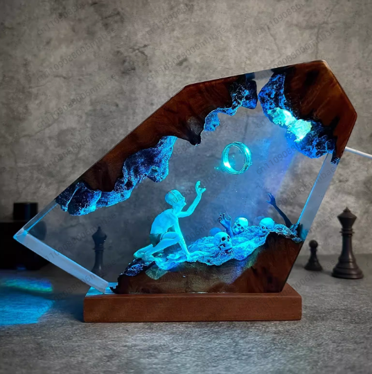 Resin Lamp Unique Room Decorat - Lighting World Decor 리뷰 및 가격