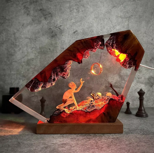 Resin Lamp Unique Room Decorat - Lighting World Decor 리뷰 및 가격