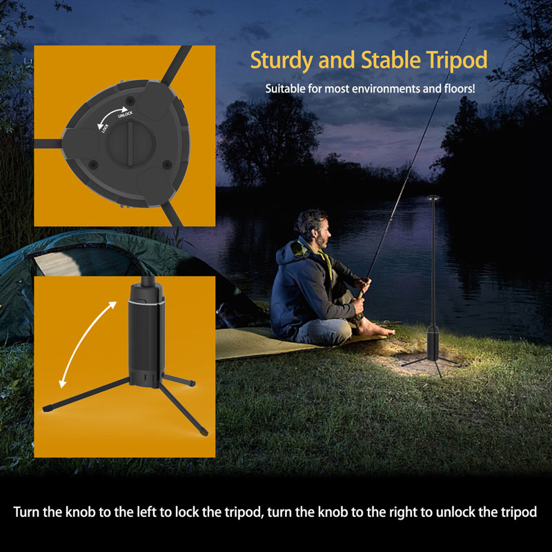 Portable Camping Lantern Teles - Floor Lamp Tripod 리뷰 및 가격