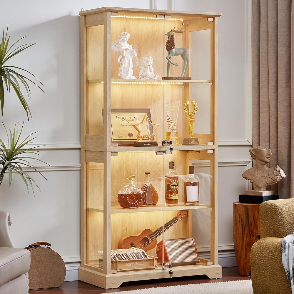 Farmhouse Glass Display Cabine - Lighting & Home Decor Studio 리뷰 및 가격